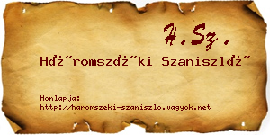 Háromszéki Szaniszló névjegykártya